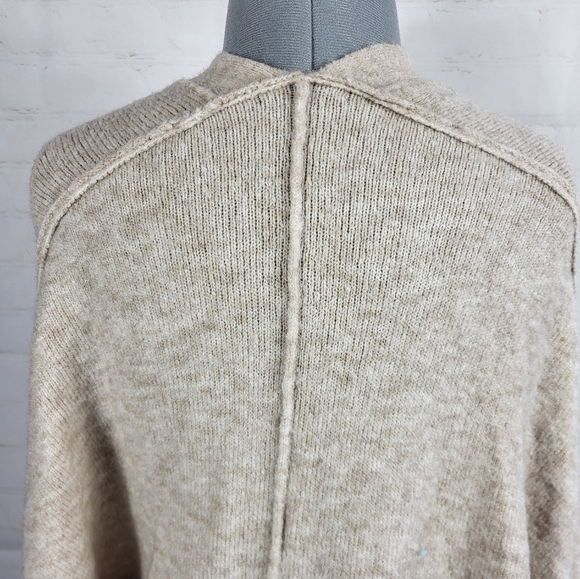ATM Anthony Thomas Melillo Wool Blend Oversized Slouchy Cardigan Oatmeal Large - Picture 10 of 16